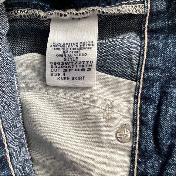 Polo knee denim skirt 4 - Picture 3 of 3